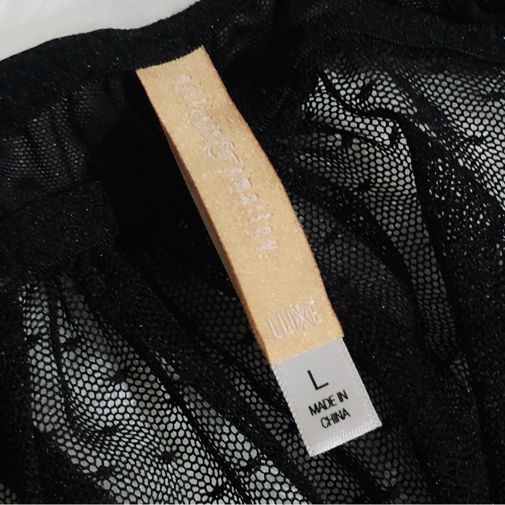 SOLD❤️ 
Gilligan & O’Malley Black Underwire Mesh Mini Slip Dress - Picture 3 of 6